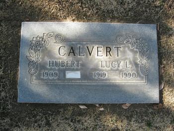 Calvert,   Hubert Arnold gravesite