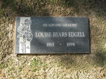 Edgell,   Everette 'Louise' gravesite