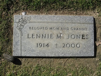 Jones,   Lennie Marie gravesite