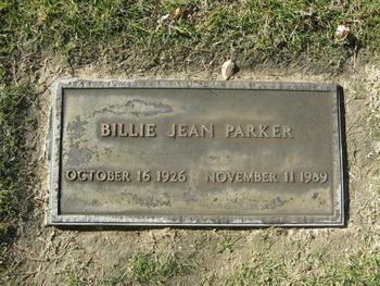 Parker,   Billie Jean gravesite