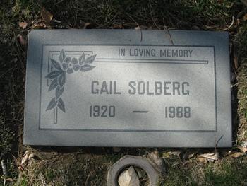 Solberg,   Gail Adele gravesite