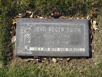 Swink,   John Roger gravesite