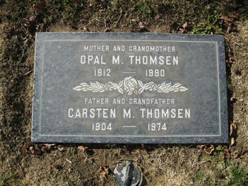 Thomsen,   Carsten M. gravesite