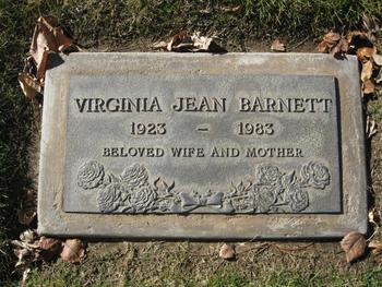 Barnett,   Virginia Jean gravesite
