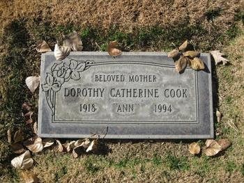 Cook,   Dorothy Catherine gravesite