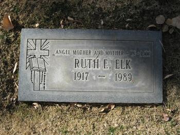 Elk,   Ruth Eleanor gravesite