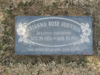 Johnson,   Arianna Rose gravesite