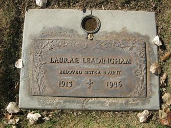 Leadingham,   Alice Laurae gravesite