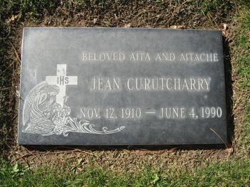 Curutcharry, Jean gravesite