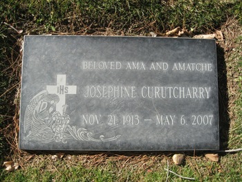 Curutcharry, Josephine gravesite