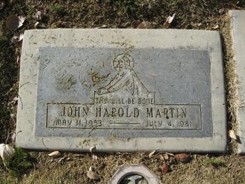 Martin, John Harold gravesite