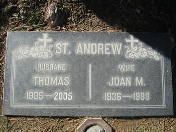 St. Andrew,   Thomas gravesite