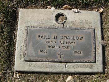 Swallow,   Earl Heaton gravesite