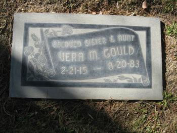 Gould,   Vera M. gravesite