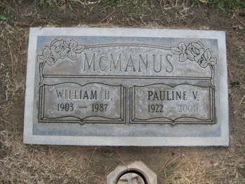 McManus,   Pauline V. gravesite