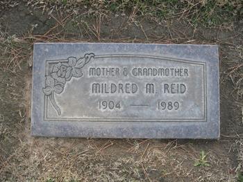 Reid,   Mildred M. gravesite
