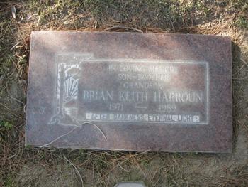 Harroun,   Brian Keith gravesite