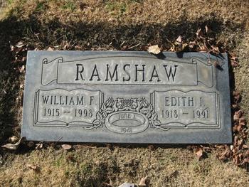 Ramshaw,   William F. gravesite