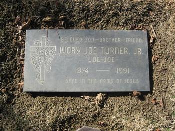 Turner, Jr.  Ivory Joe gravesite