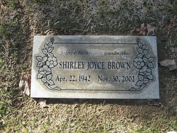 Brown,   Shirley Joyce gravesite