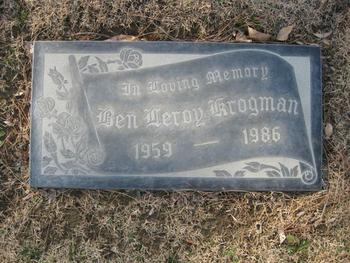 Krogman,   Ben Leroy gravesite