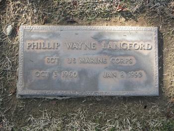 Langford,   Phillip Wayne gravesite