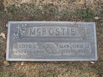 McRostie,   Loyd L. gravesite