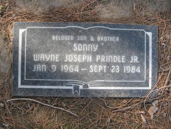 Prindle, Jr.  Wayne Joseph ('Sonny') gravesite