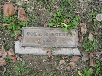 Bolser,   Cora E. gravesite
