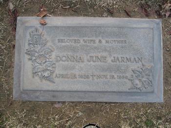 Jarman,   Donna June gravesite