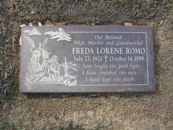 Romo,   Freda Lorene gravesite