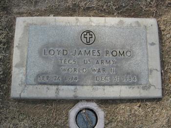 Romo,   Loyd James gravesite