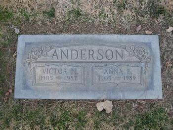 Anderson,   Anna Florence gravesite