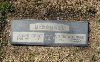 McDonnel,   Virginia ('Ginger') gravesite