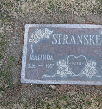 Stranske,   Malinda gravesite