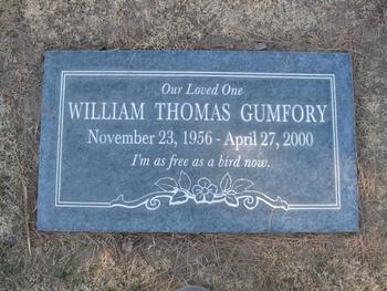 Gumfory,   William Thomas gravesite
