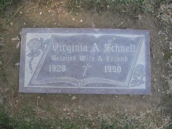 Schnell,   Virginia A. gravesite