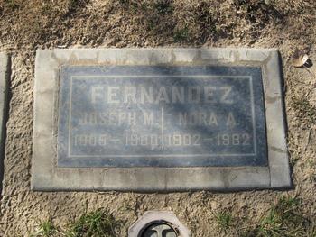 Fernandez,   Joseph Marshall gravesite