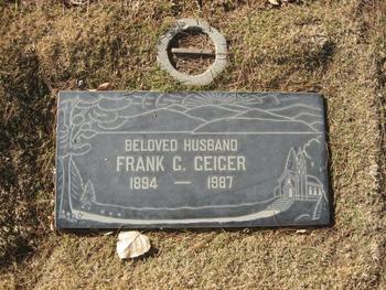 Geiger,   Frank G. gravesite
