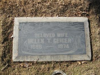 Geiger,   Helen T. gravesite