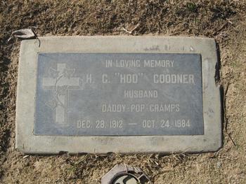 Goodner,   Horace G. ('Hod') gravesite