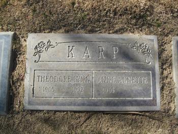 Karp,   Anne Annette gravesite