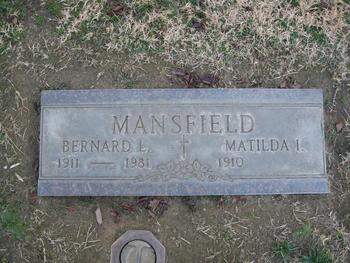 Mansfield,   Bernard Laverne gravesite