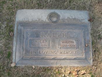 Ralph,   Albertina gravesite