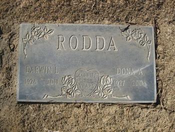 Rodda, Dona Aleen gravesite
