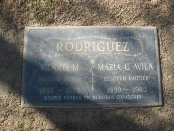 Rodriguez,   Claro M. gravesite