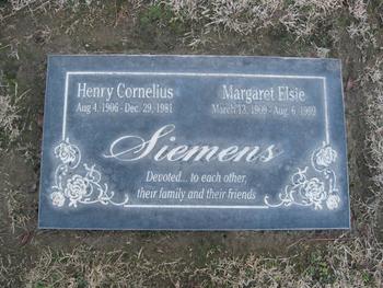 Siemens, Henry Cornelius gravesite