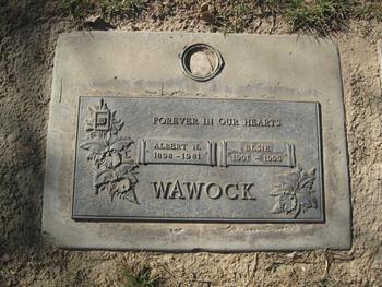 Wawock,   Albert Nelson gravesite