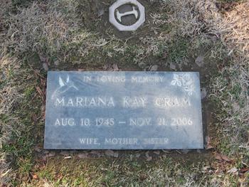 Cram,   Mariana Kay gravesite