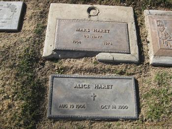 Haret, Alice gravesite